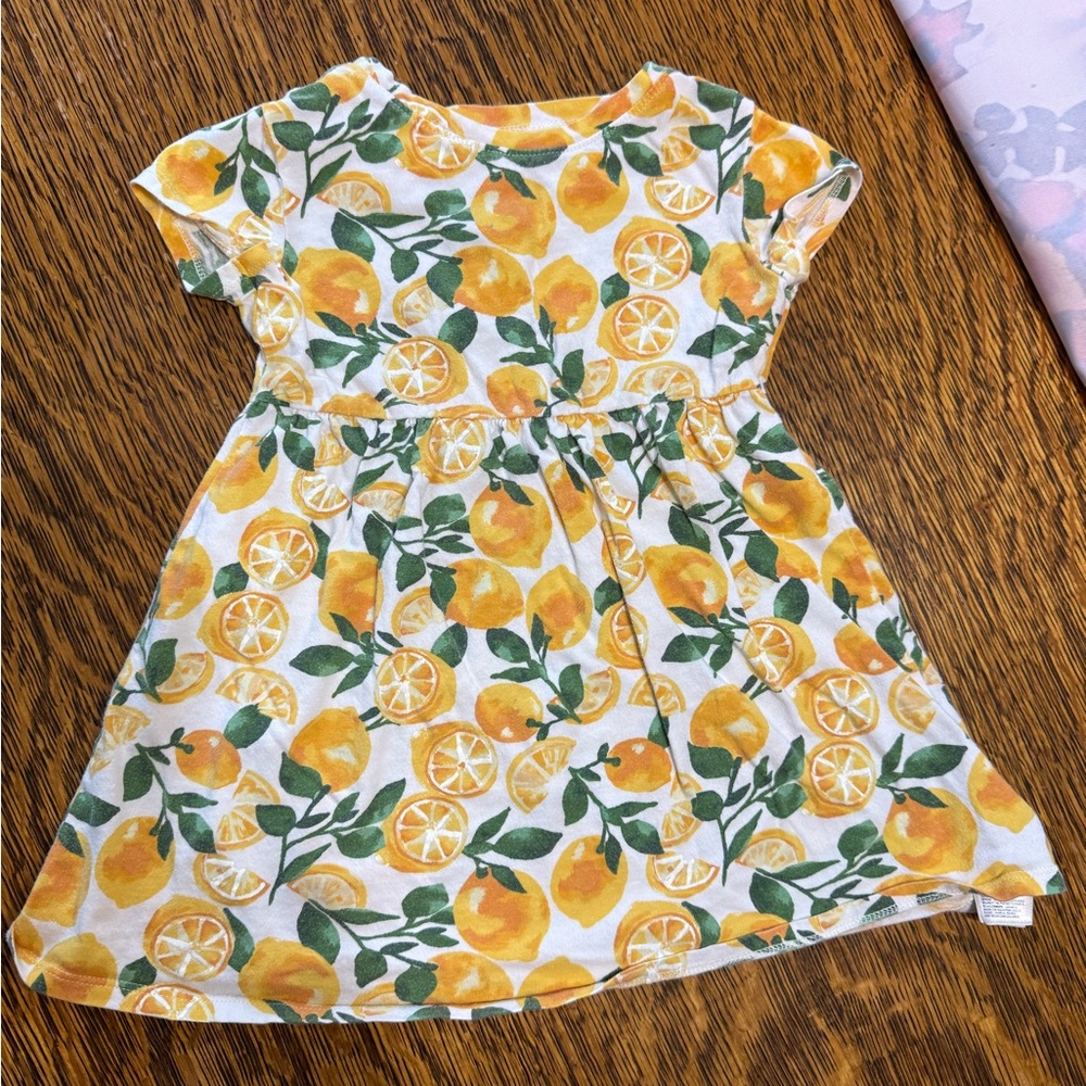 Old Navy Lemon Print Kids Dress 3T
